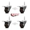 Service Caster 3 Inch High Temp Glass Filled Nylon 34 Inch Stem Caster Set with Total Lock Brake SCC-TSTTL20S314-GFNSHT-34212-4 - alternate 4